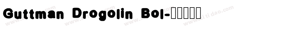 Guttman Drogolin Bol字体转换